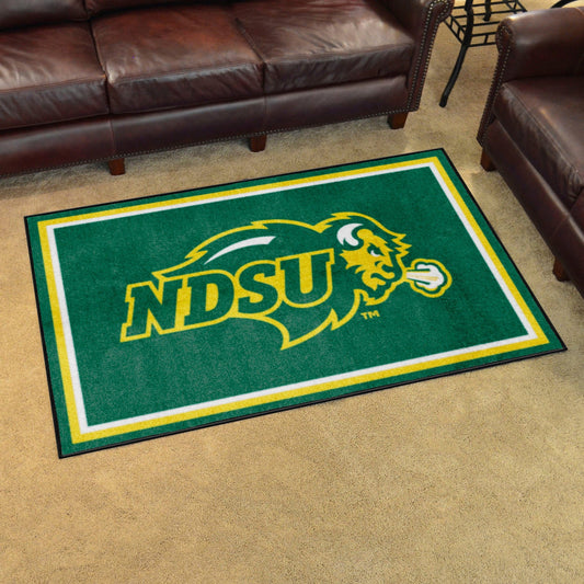 North Dakota State Bison 4ft. x 6ft. Plush Area Rug - North Dakota State