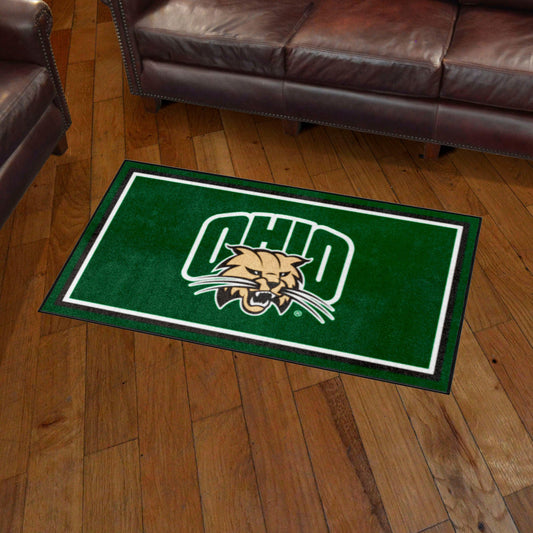 Ohio Bobcats 3ft. x 5ft. Plush Area Rug - Ohio