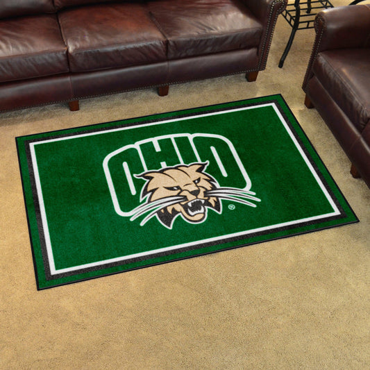 Ohio Bobcats 4ft. x 6ft. Plush Area Rug - Ohio