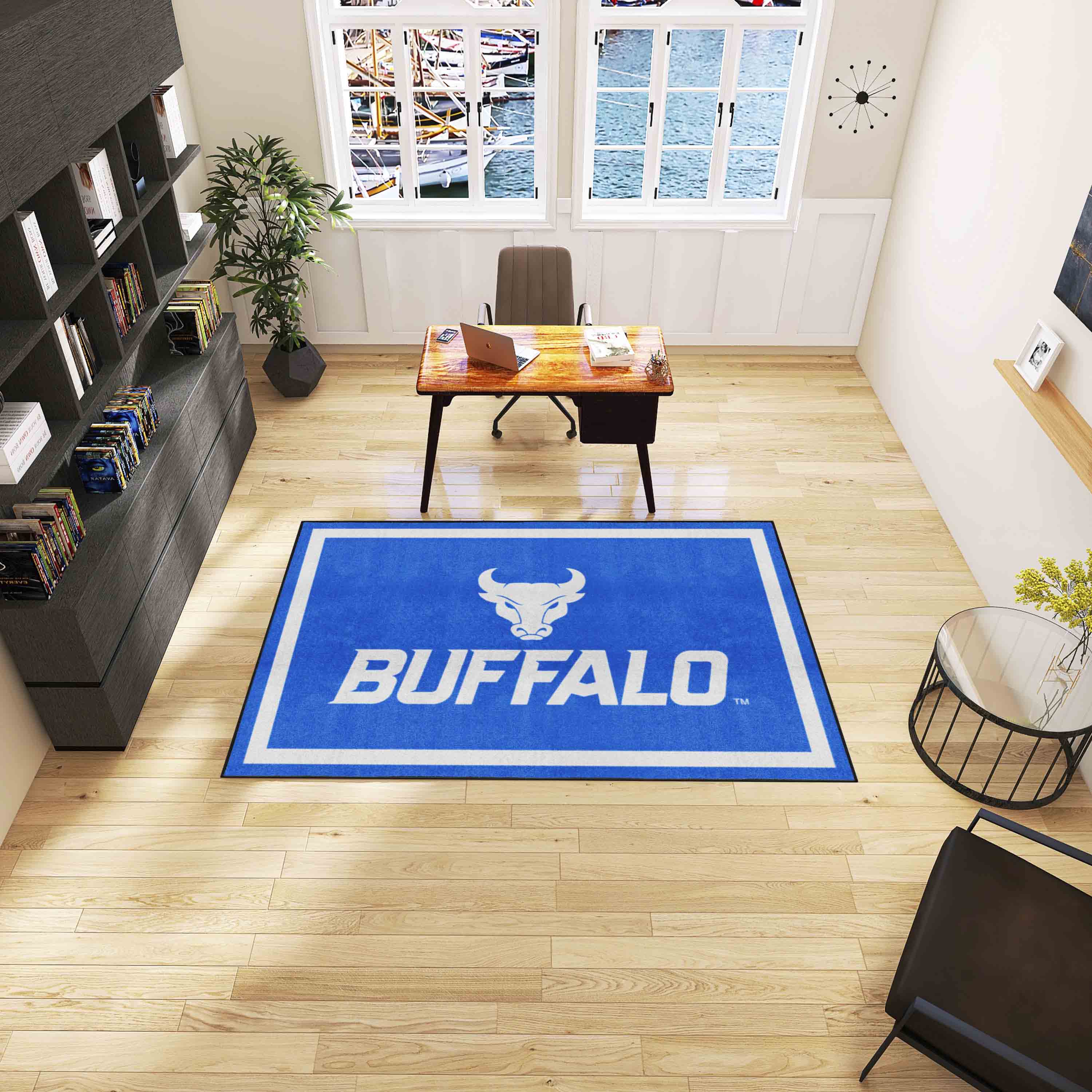 Buffalo Bulls 5ft. x 8 ft. Plush Area Rug - Buffalo
