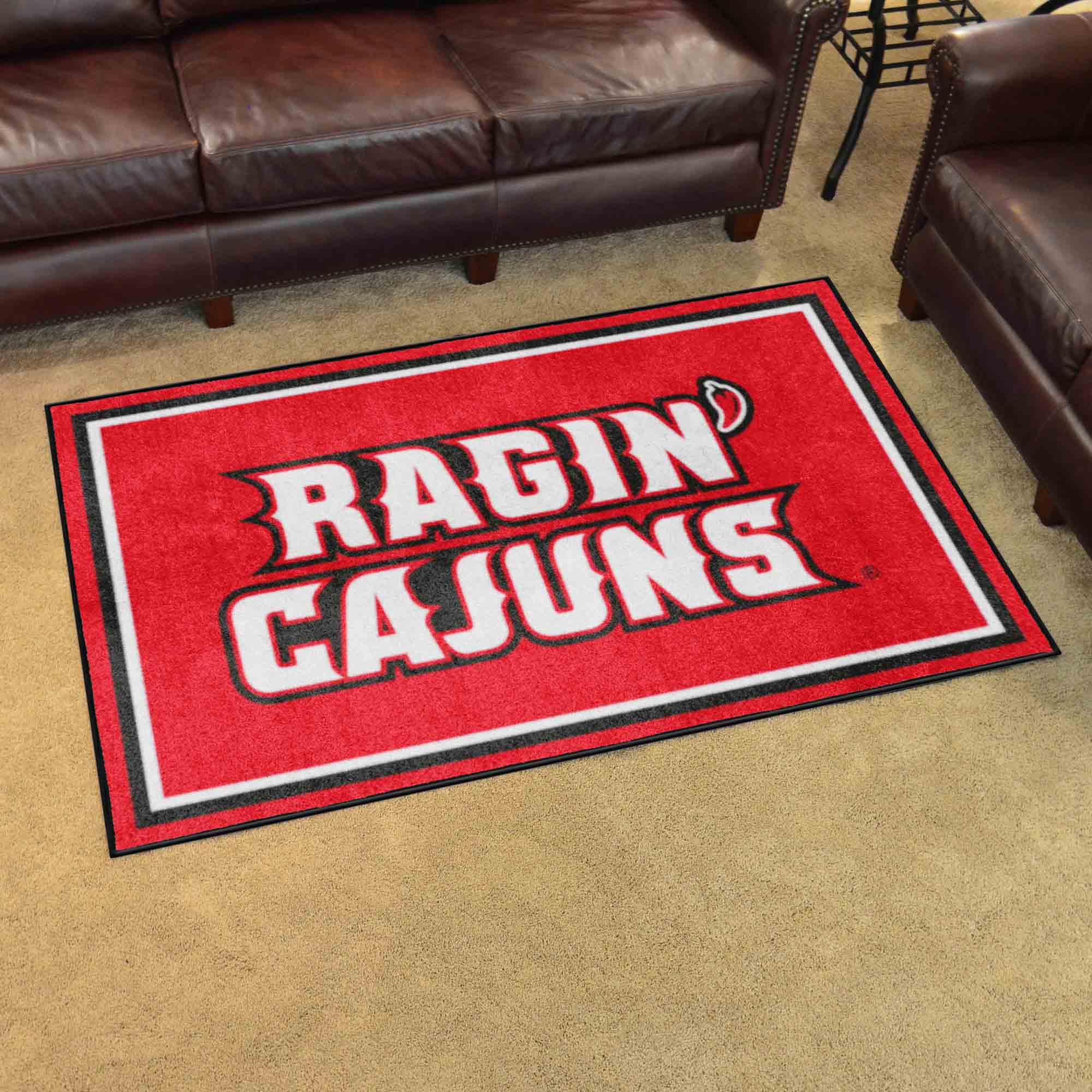Louisiana-Lafayette Ragin' Cajuns 4ft. x 6ft. Plush Area Rug - Louisiana-Lafayette