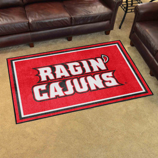Louisiana-Lafayette Ragin' Cajuns 4ft. x 6ft. Plush Area Rug - Louisiana-Lafayette
