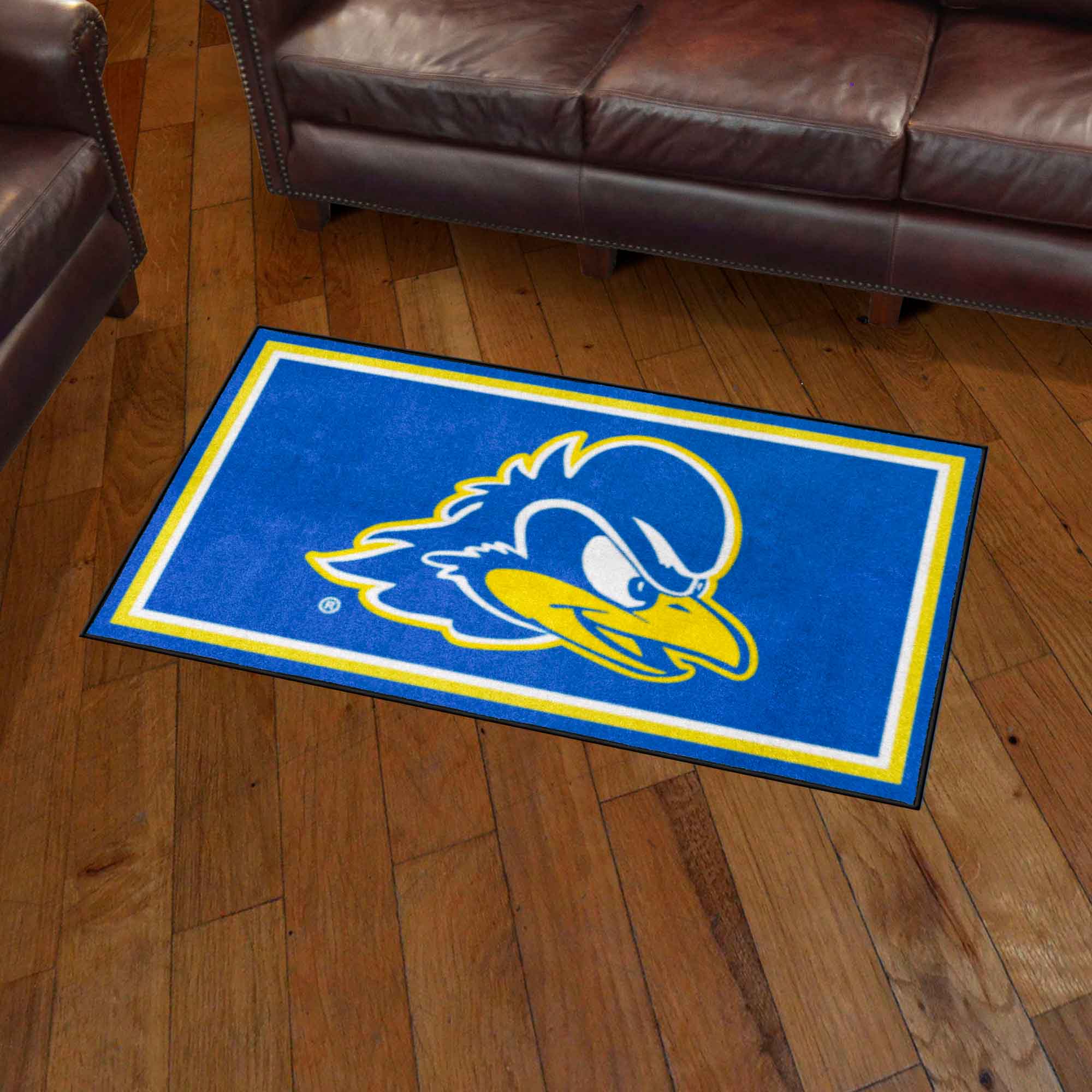 Delaware Blue Hens 3ft. x 5ft. Plush Area Rug - Delaware