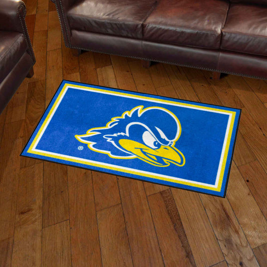 Delaware Blue Hens 3ft. x 5ft. Plush Area Rug - Delaware