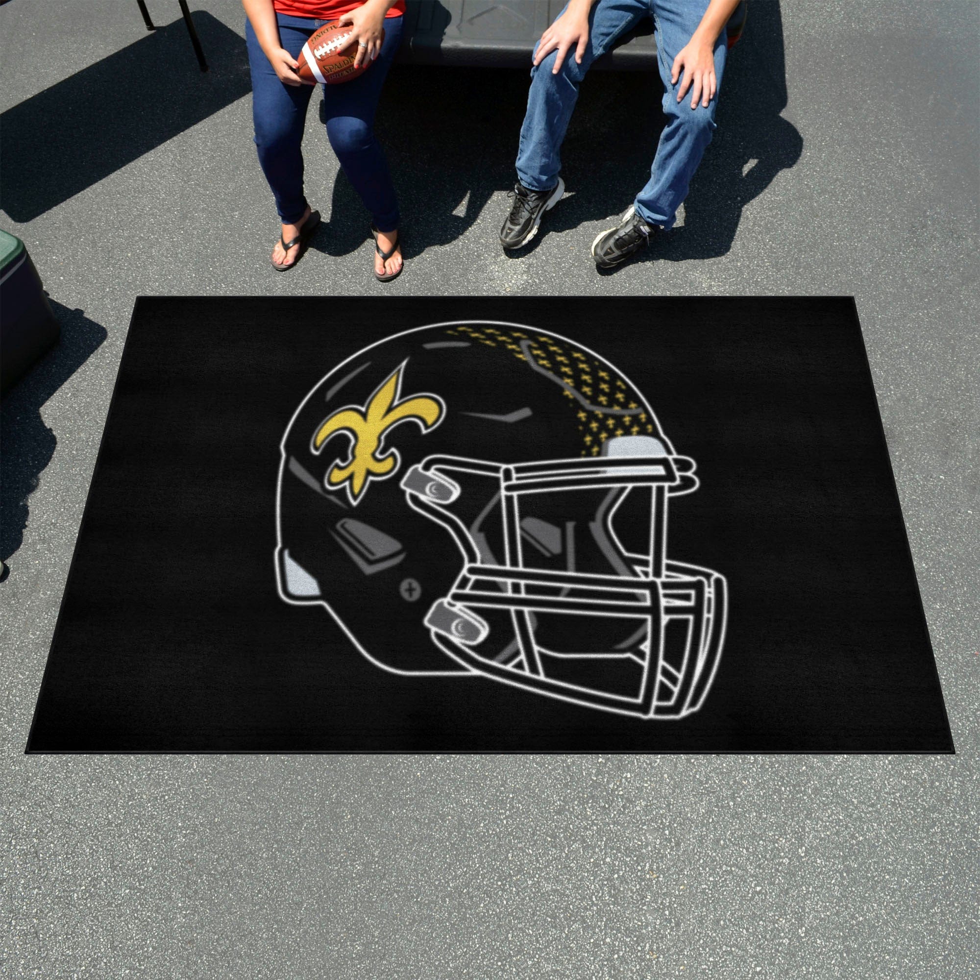 New Orleans Saints Ulti-Mat Rug - 5ft. x 8ft. - Retro Collection - New Orleans Saints