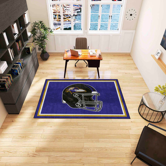Baltimore Ravens 5ft. x 8 ft. Plush Area Rug - Baltimore Ravens