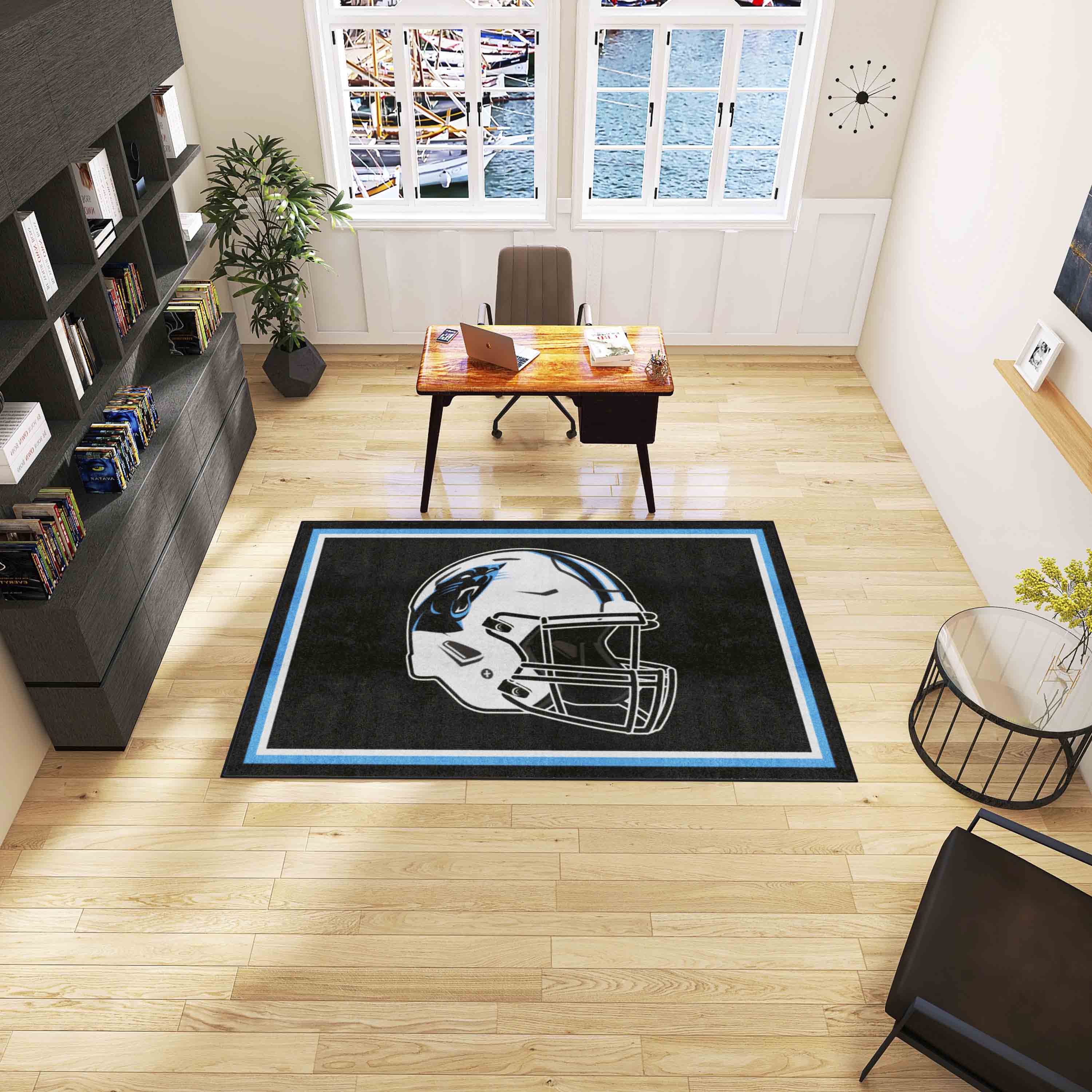 Carolina Panthers 5ft. x 8 ft. Plush Area Rug - Carolina Panthers