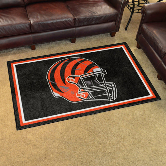 Cincinnati Bengals 4ft. x 6ft. Plush Area Rug - Cincinnati Bengals