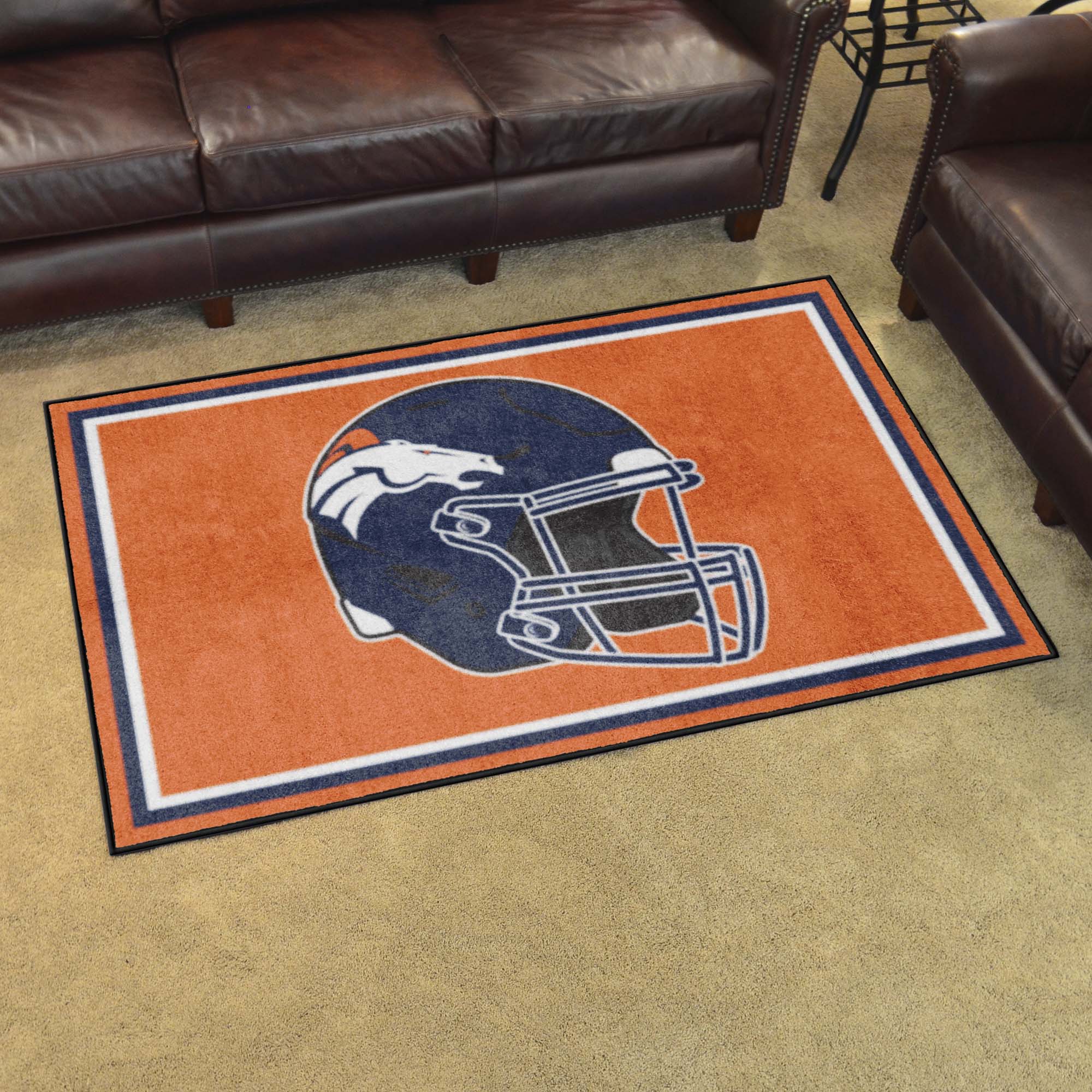 Denver Broncos 4ft. x 6ft. Plush Area Rug - Denver Broncos