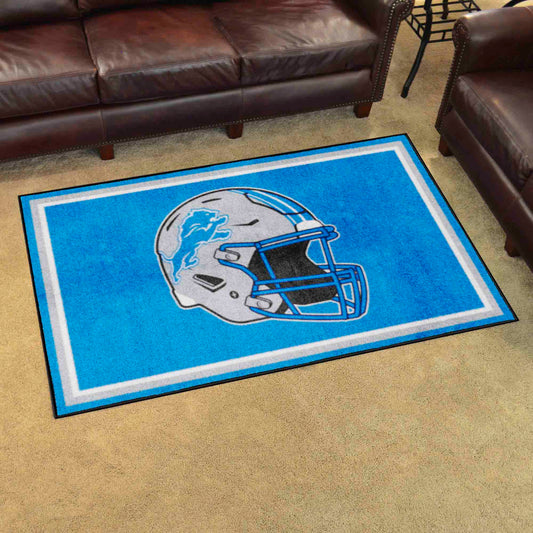 Detroit Lions 4ft. x 6ft. Plush Area Rug - Detroit Lions
