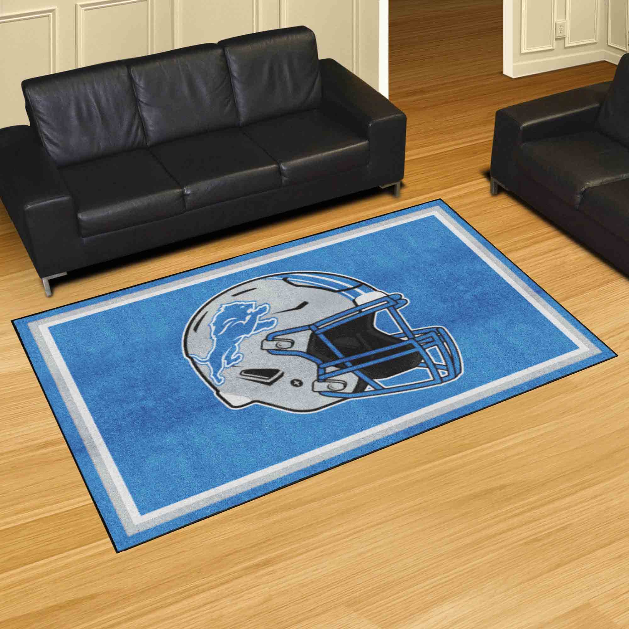Detroit Lions 5ft. x 8 ft. Plush Area Rug - Detroit Lions