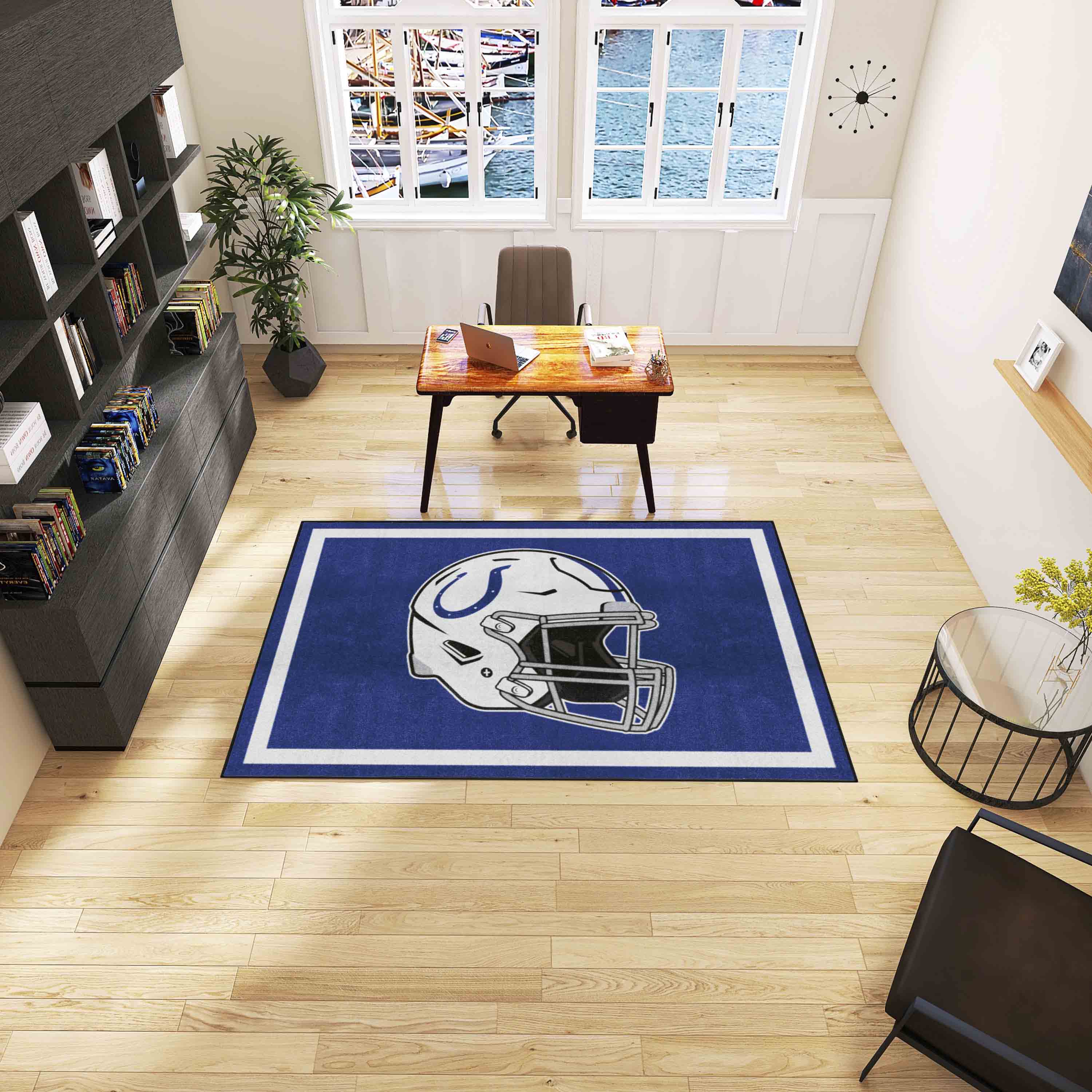 Indianapolis Colts 5ft. x 8 ft. Plush Area Rug - Indianapolis Colts
