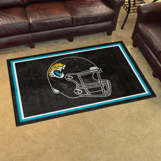 Jacksonville Jaguars 4ft. x 6ft. Plush Area Rug - Jacksonville Jaguars