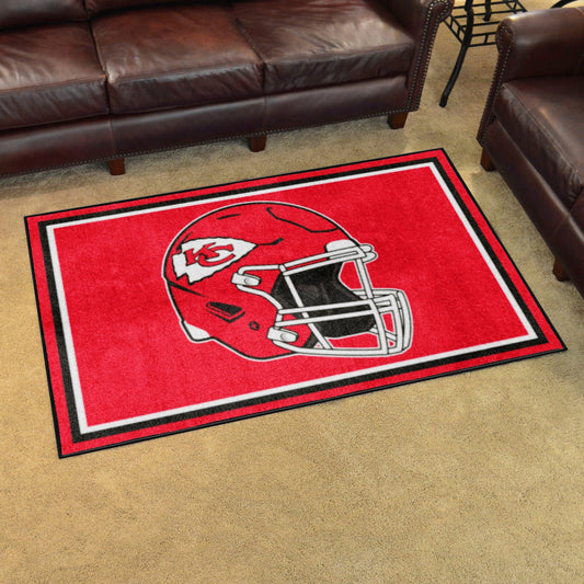 Kansas City Chiefs 4ft. x 6ft. Plush Area Rug - Kansas City Chiefs