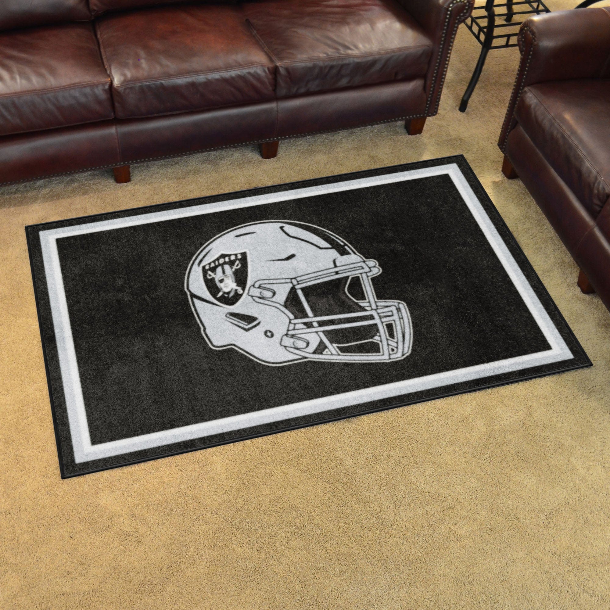 Las Vegas Raiders 4ft. x 6ft. Plush Area Rug - Las Vegas Raiders