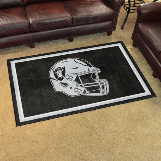 Las Vegas Raiders 4ft. x 6ft. Plush Area Rug - Las Vegas Raiders