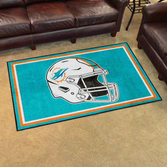 Miami Dolphins 4ft. x 6ft. Plush Area Rug - Miami Dolphins