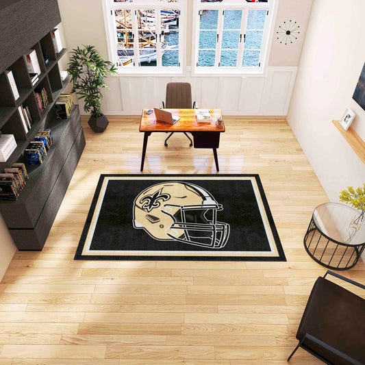 New Orleans Saints 5ft. x 8 ft. Plush Area Rug - New Orleans Saints