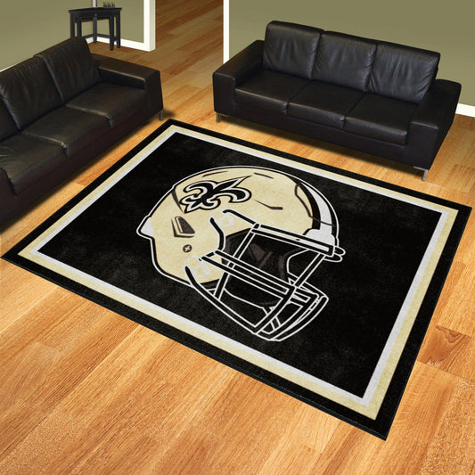 New Orleans Saints 8ft. x 10 ft. Plush Area Rug - New Orleans Saints