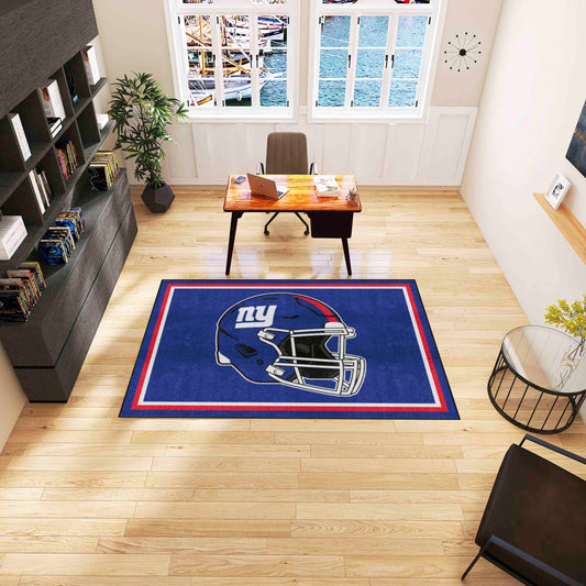 New York Giants 5ft. x 8 ft. Plush Area Rug - New York Giants