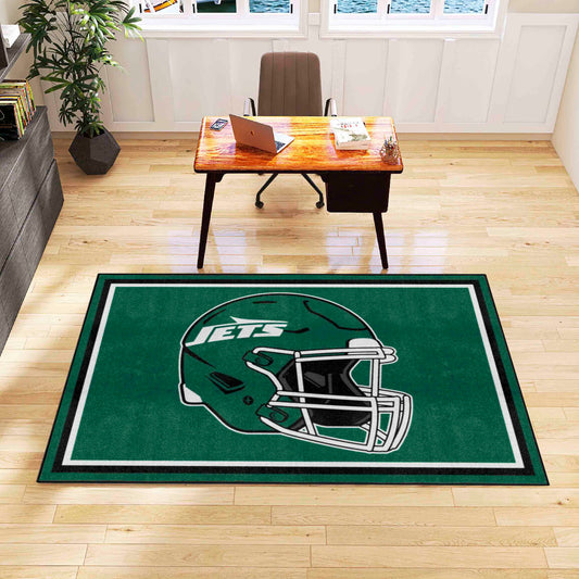 New York Jets 5ft. x 8 ft. Plush Area Rug - New York Jets