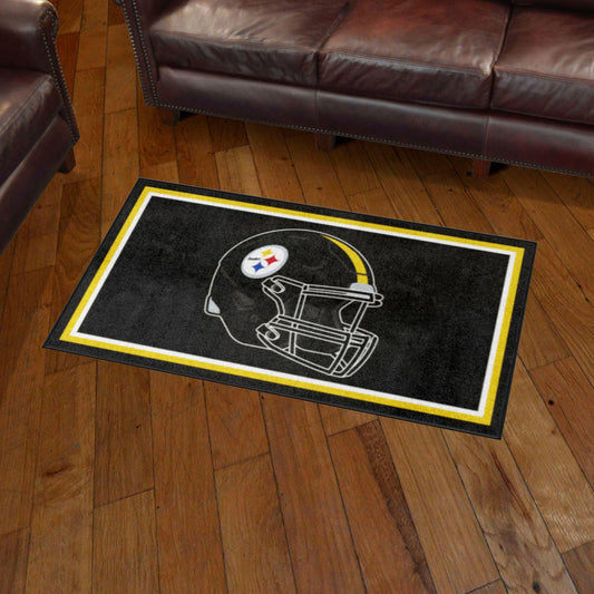 Pittsburgh Steelers 3ft. x 5ft. Plush Area Rug - Pittsburgh Steelers