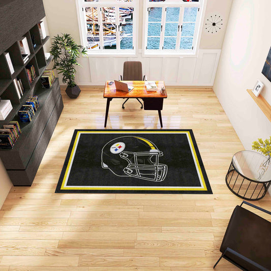 Pittsburgh Steelers 5ft. x 8 ft. Plush Area Rug - Pittsburgh Steelers