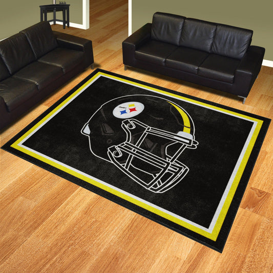 Pittsburgh Steelers 8ft. x 10 ft. Plush Area Rug - Pittsburgh Steelers