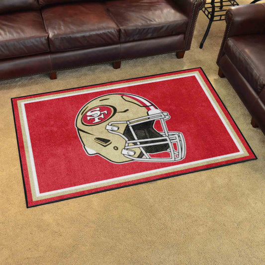San Francisco 49ers 4ft. x 6ft. Plush Area Rug - San Francisco 49ers
