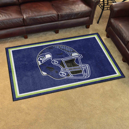 Seattle Seahawks 4ft. x 6ft. Plush Area Rug - Seattle Seahawks