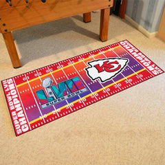 Kansas City Chiefs Super Bowl LVII Football Field Runner - Kansas City Chiefs