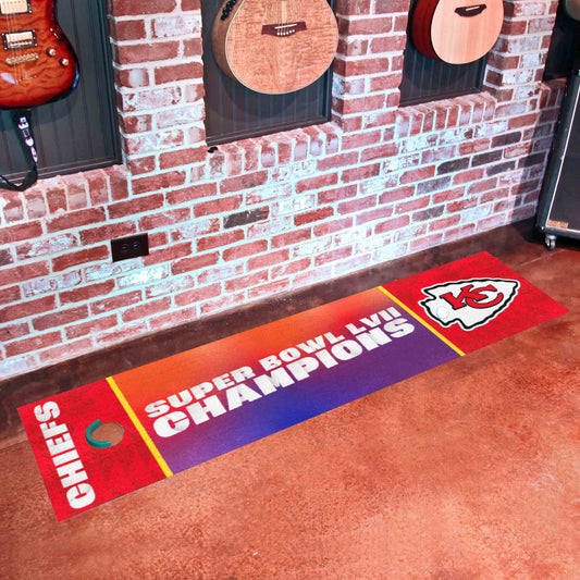 Kansas City Chiefs Super Bowl LVII Putting Green Mat - Kansas City Chiefs