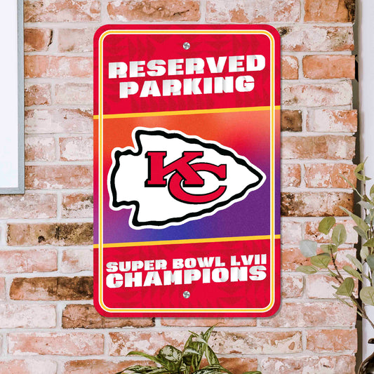 Kansas City Chiefs Super Bowl LVII Parking Sign - Kansas City Chiefs