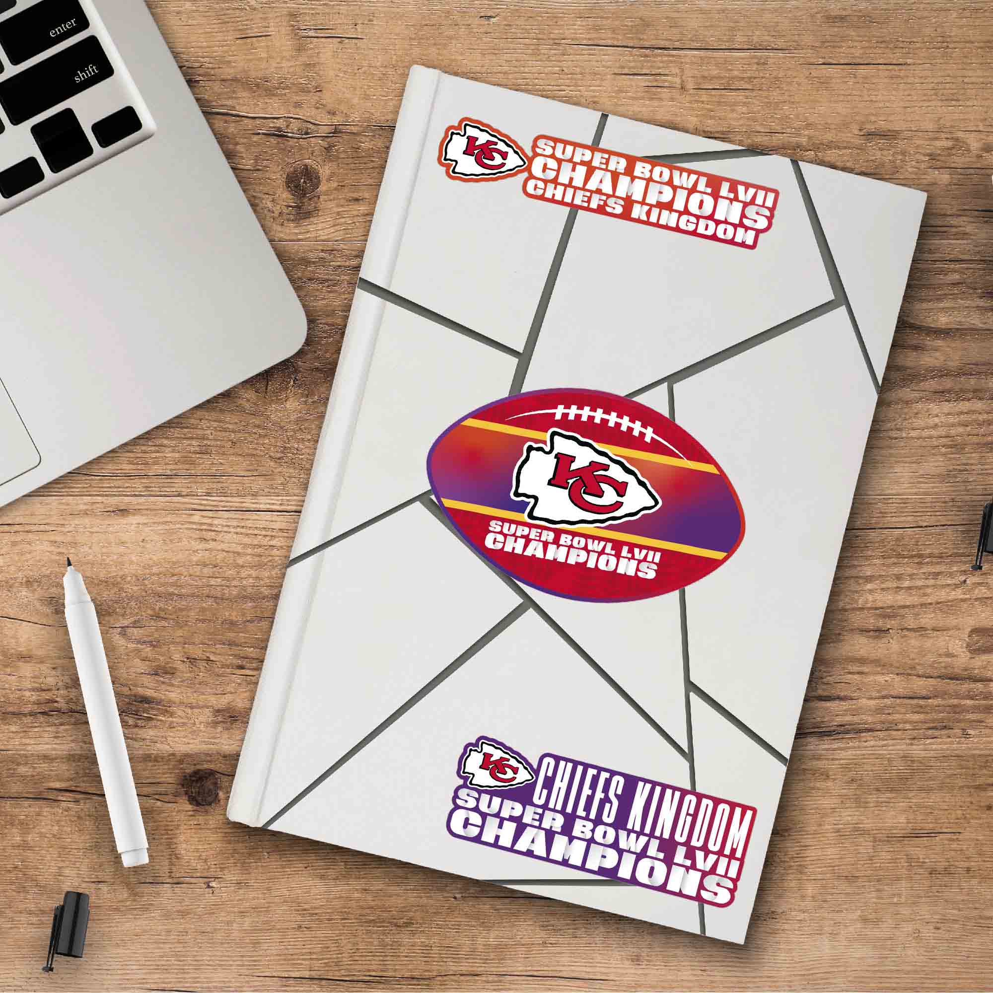 Kansas City Chiefs Super Bowl LVII Decal 3-pk - Kansas City Chiefs