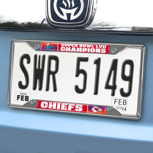 Kansas City Chiefs Super Bowl LVII License Plate Frame - Kansas City Chiefs