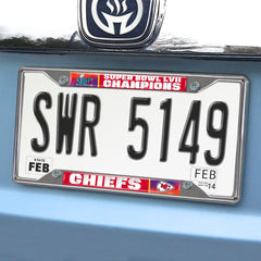 Kansas City Chiefs Super Bowl LVII License Plate Frame - Kansas City Chiefs