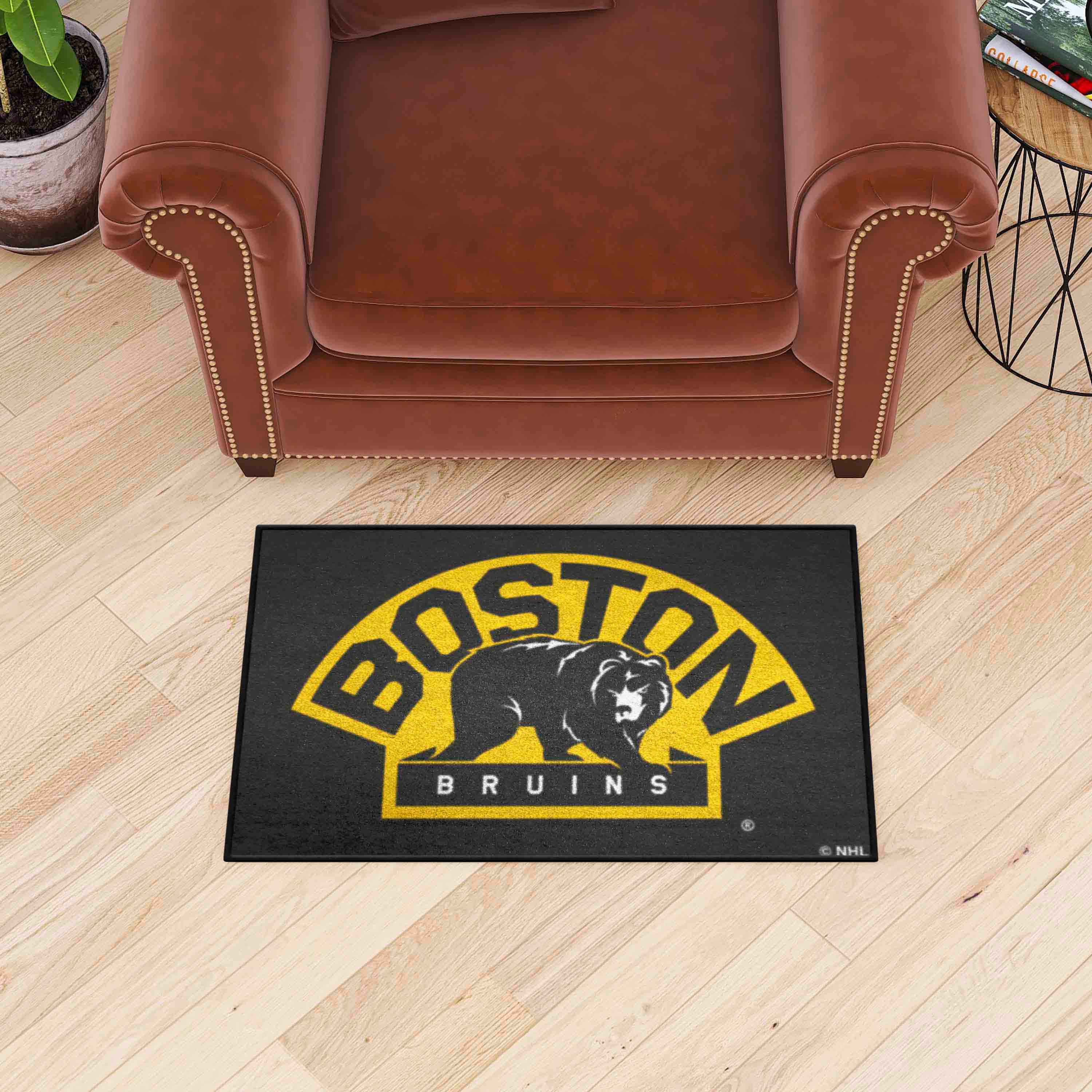 Boston Bruins Starter Mat Accent Rug - 19in. x 30in. - Boston Bruins