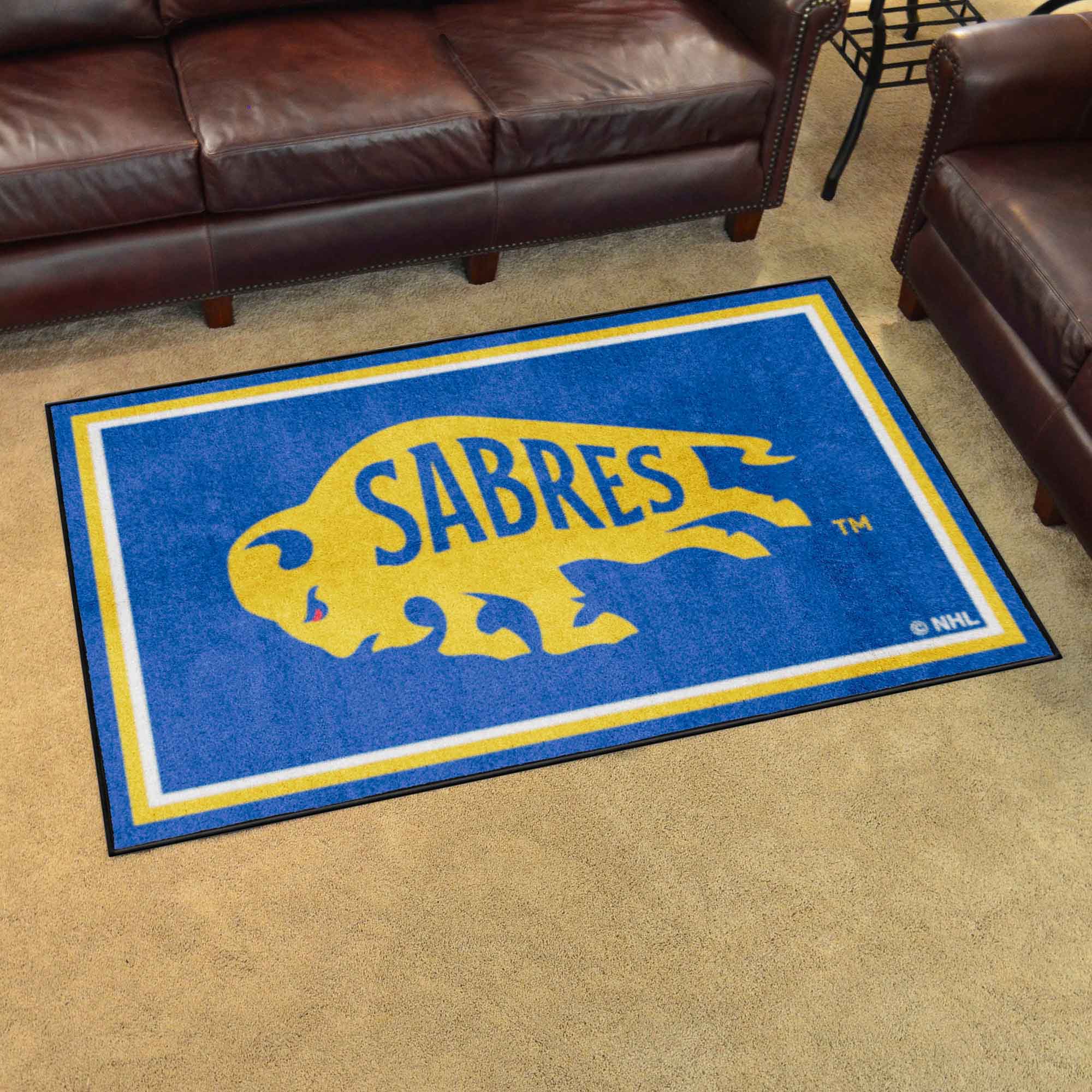 Buffalo Sabres 4ft. x 6ft. Plush Area Rug - Buffalo Sabres