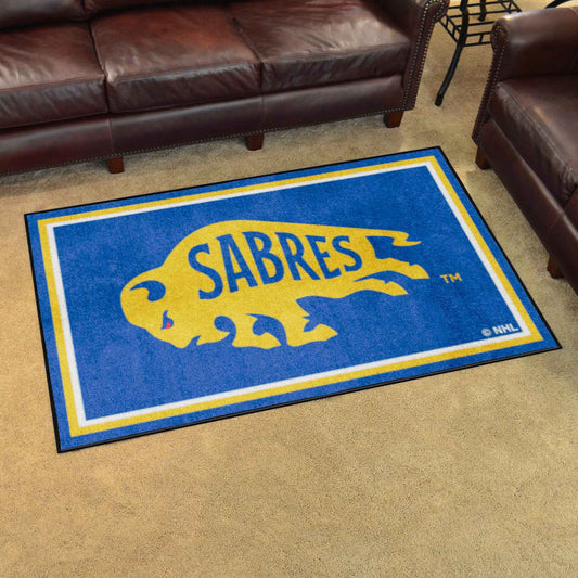 Buffalo Sabres 4ft. x 6ft. Plush Area Rug - Buffalo Sabres