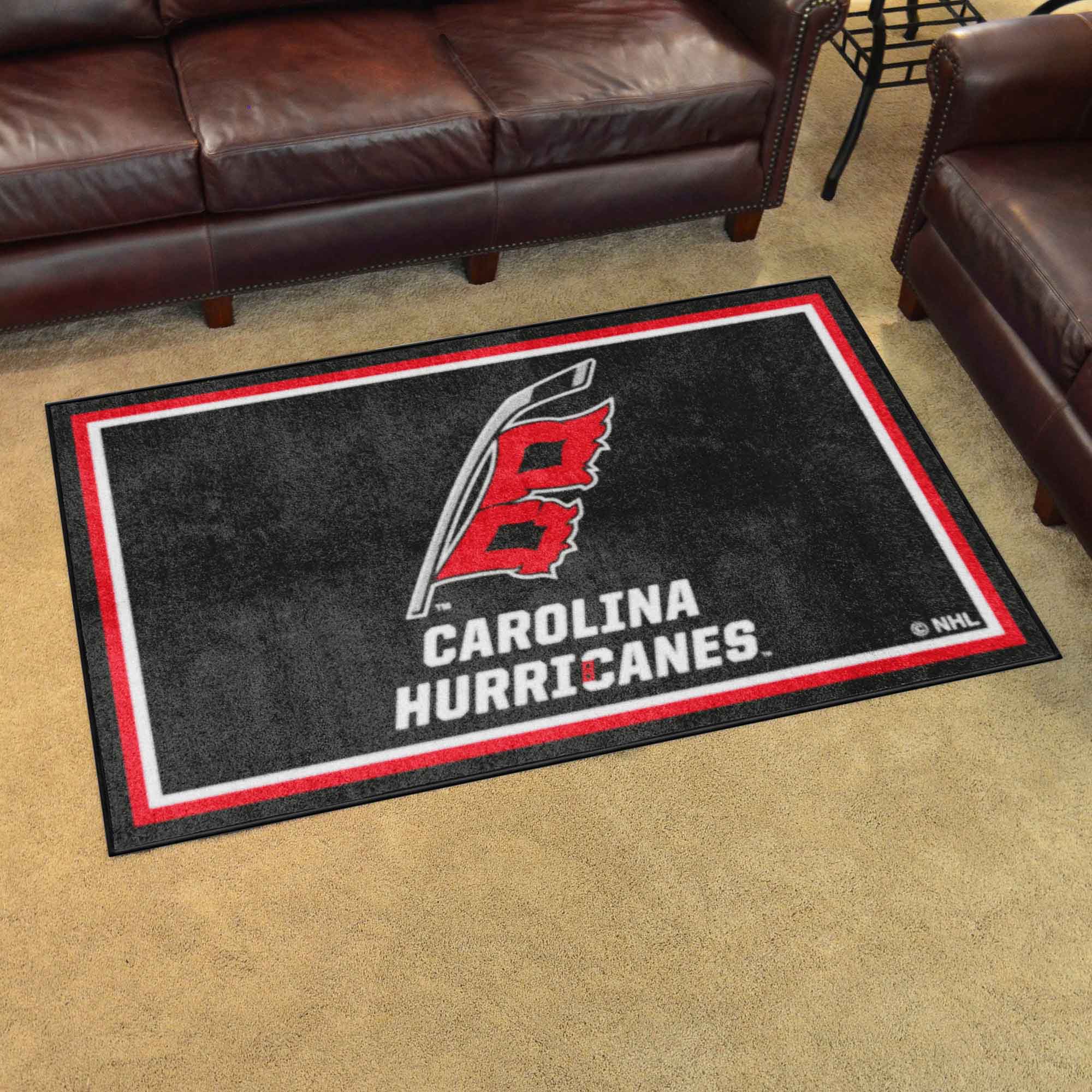 Carolina Hurricanes 4ft. x 6ft. Plush Area Rug - Carolina Hurricanes