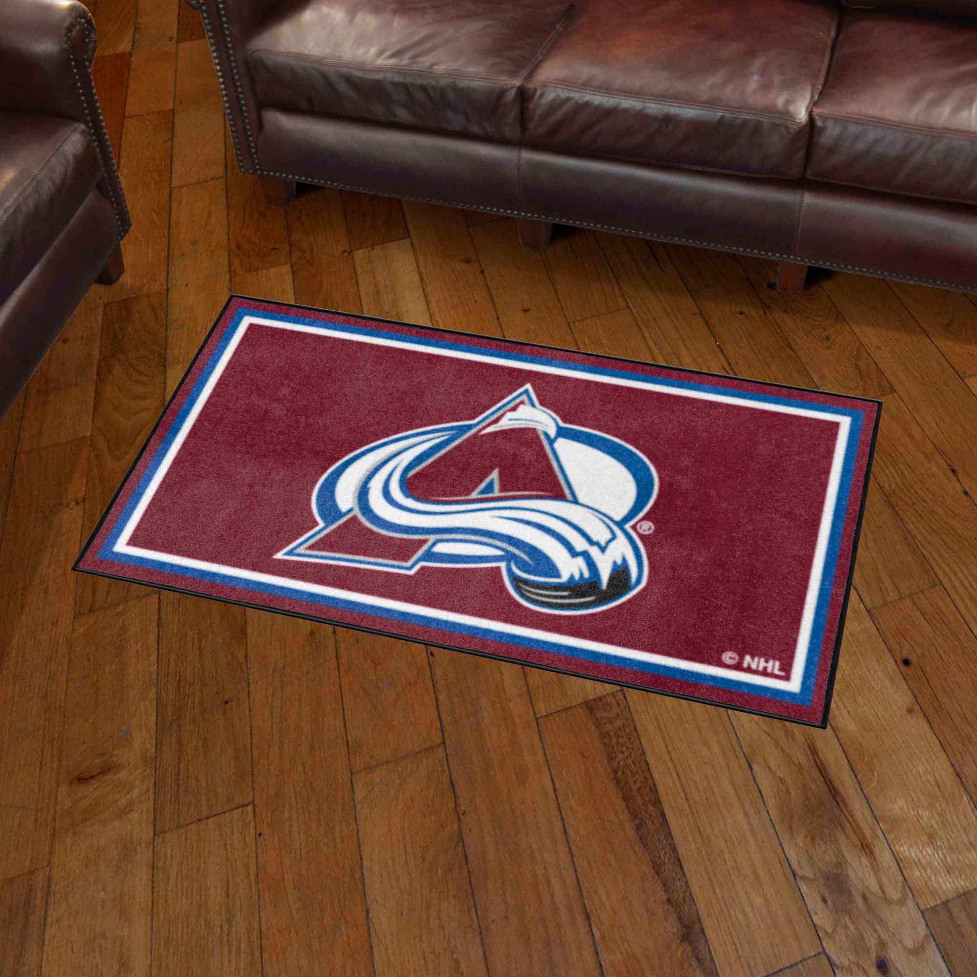 Colorado Avalanche 3ft. x 5ft. Plush Area Rug - Colorado Avalanche