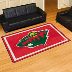 Minnesota Wild 5ft. x 8 ft. Plush Area Rug - Minnesota Wild