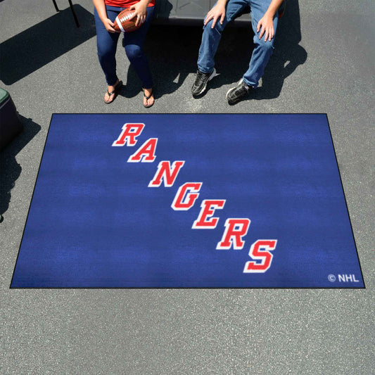 New York Rangers Ulti-Mat Rug - 5ft. x 8ft. - New York Rangers