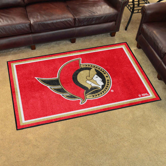 Ottawa Senators 4ft. x 6ft. Plush Area Rug - Ottawa Senators