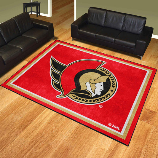 Ottawa Senators 8ft. x 10 ft. Plush Area Rug - Ottawa Senators