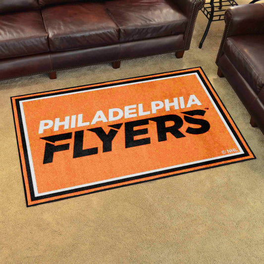 Philadelphia Flyers 4ft. x 6ft. Plush Area Rug - Philadelphia Flyers