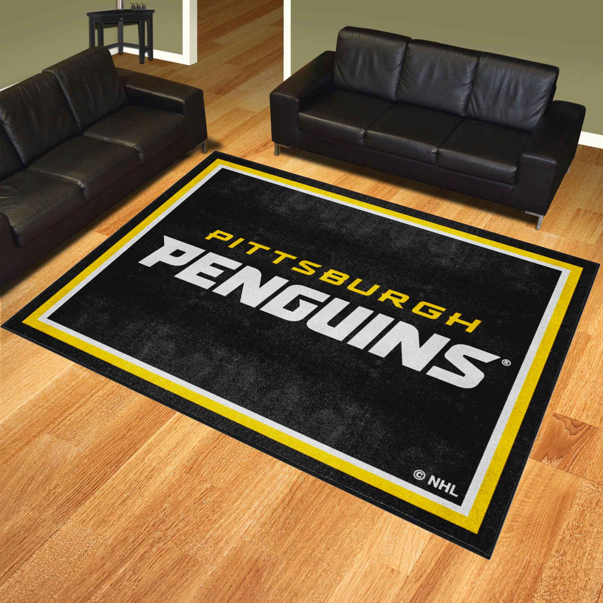 Pittsburgh Penguins 8ft. x 10 ft. Plush Area Rug - Pittsburgh Penguins