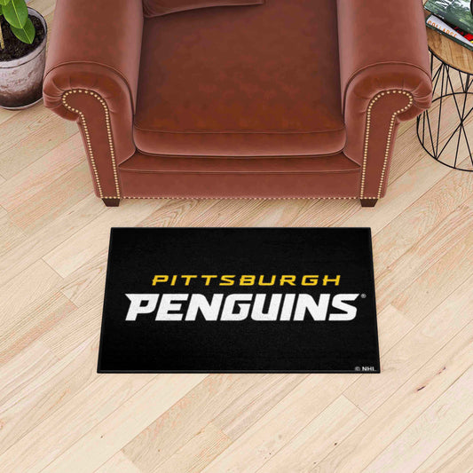 Pittsburgh Penguins Starter Mat Accent Rug - 19in. x 30in. - Pittsburgh Penguins