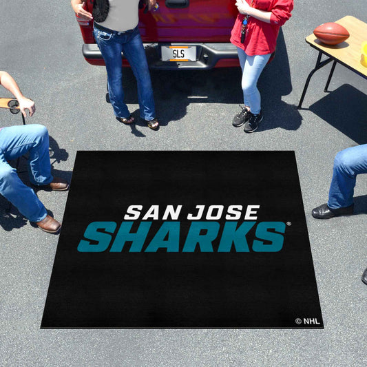 San Jose Sharks Tailgater Rug - 5ft. x 6ft. - San Jose Sharks