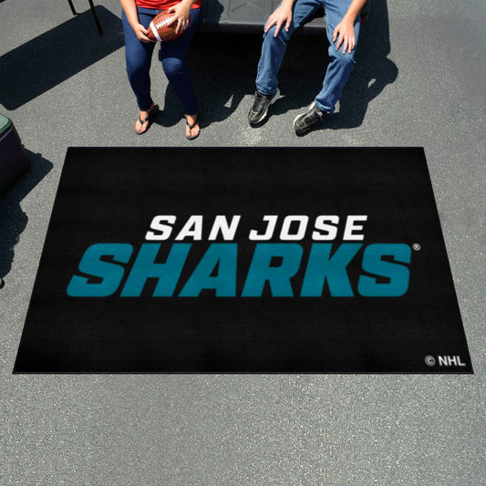 San Jose Sharks Ulti-Mat Rug - 5ft. x 8ft. - San Jose Sharks